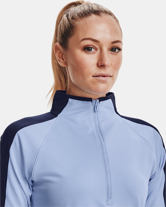 Women's UA Storm Midlayer ½ Zip, Blue, pdpMainDesktop image number 3